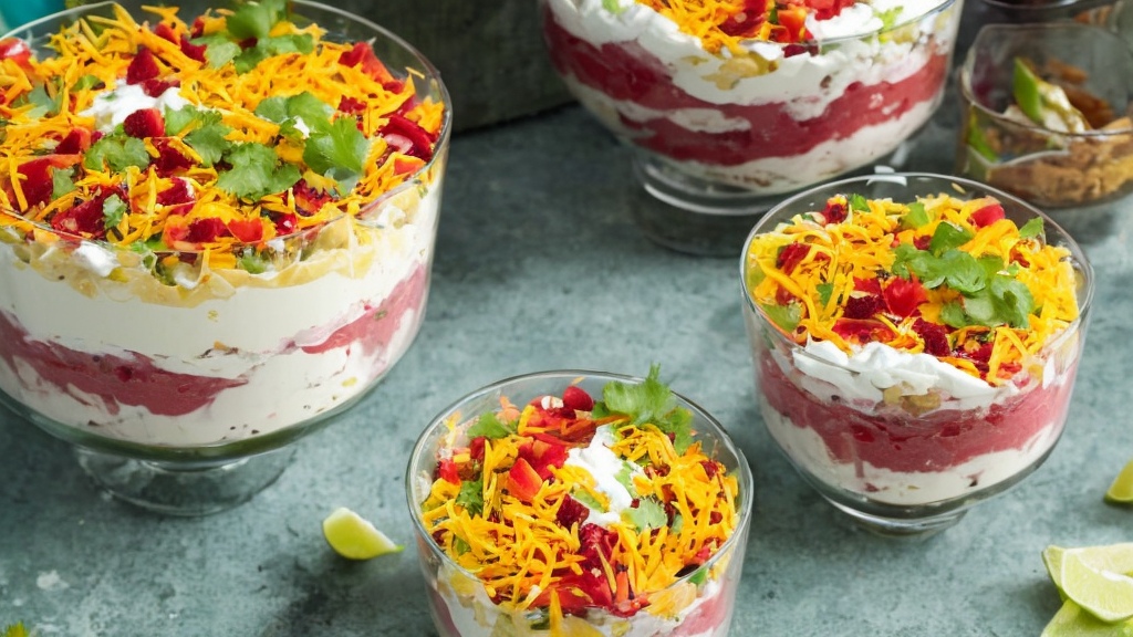 Illustrative image for The Easiest 3-Layer Taco Salad Trifle Recipe (Step-by-Step)